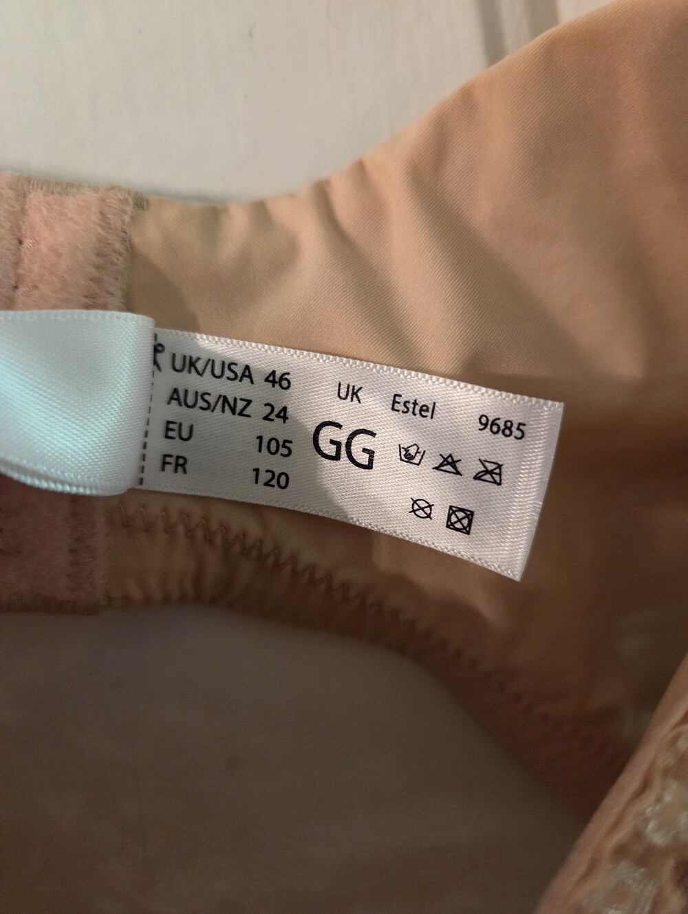 NEW Scupltresse by Panache Estel Lace Full Cup Underwire Bra 9685 Honey (Beige) - Picture 7 of 10
